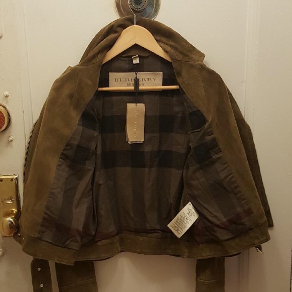 HOSTPICK!!! BURBERRY MOTO LEATHER JACKET - Picture 6 of 9